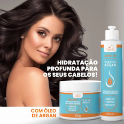 Kit Capilar Óleo de Argan (4 Itens) - Cuidados Intensivos para seus Cabelos